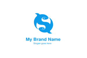 letter S Shark Logo Design